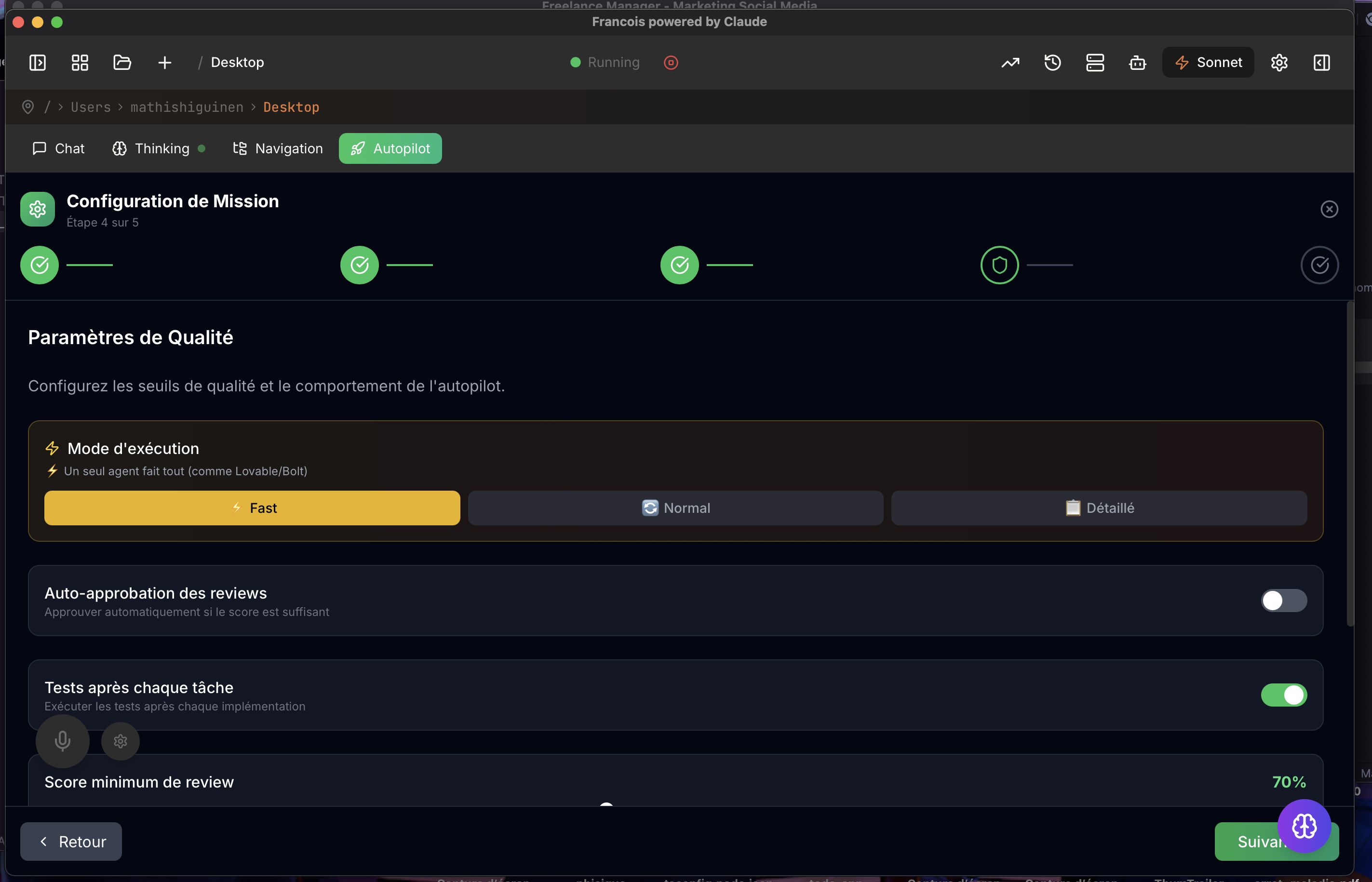 Mission Configuration